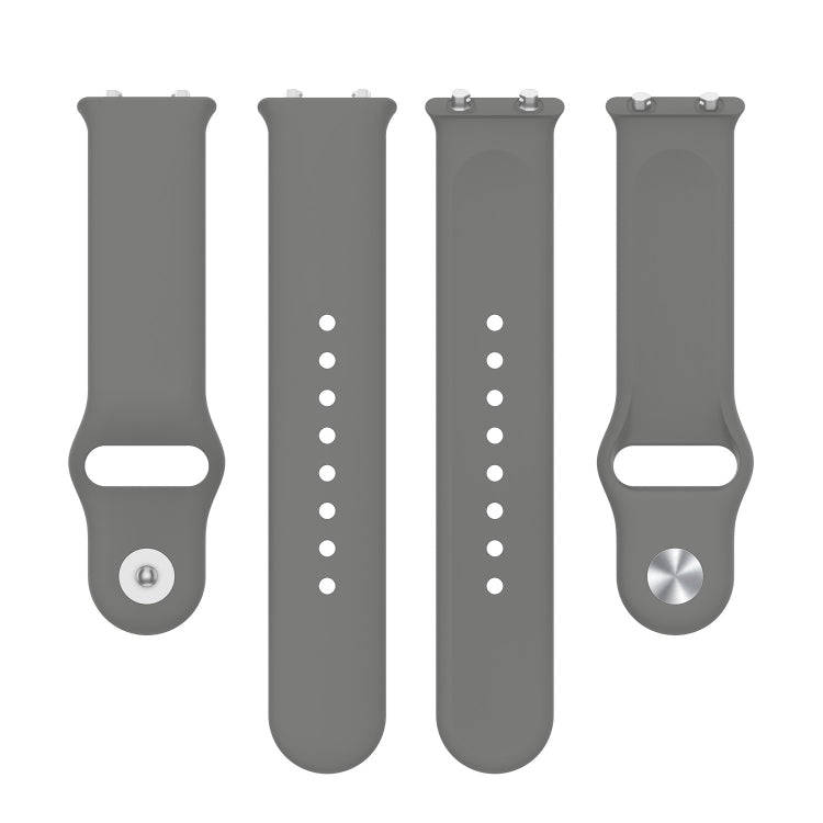 For Meizu Watch Silicone Watch Band, Size: One Size(Dark Grey)