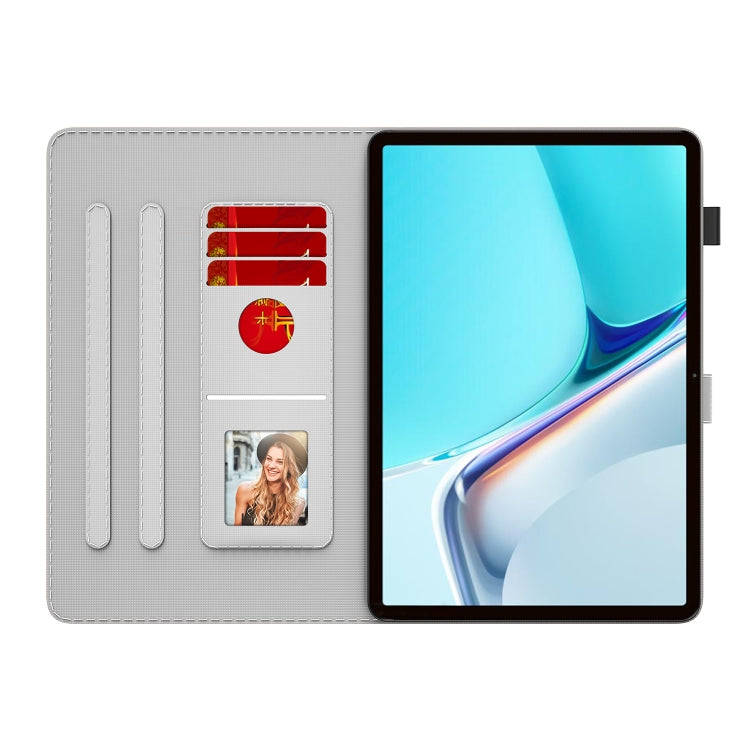 For Huawei MatePad 11 (2021) Voltage Watercolor Pattern Skin Feel Magnetic Horizontal Flip PU Lea...