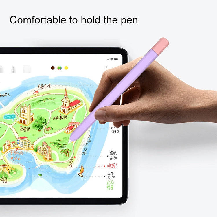 For Xiaomi Inspired Stylus Pen Contrast Color Protective Case(Black Red)