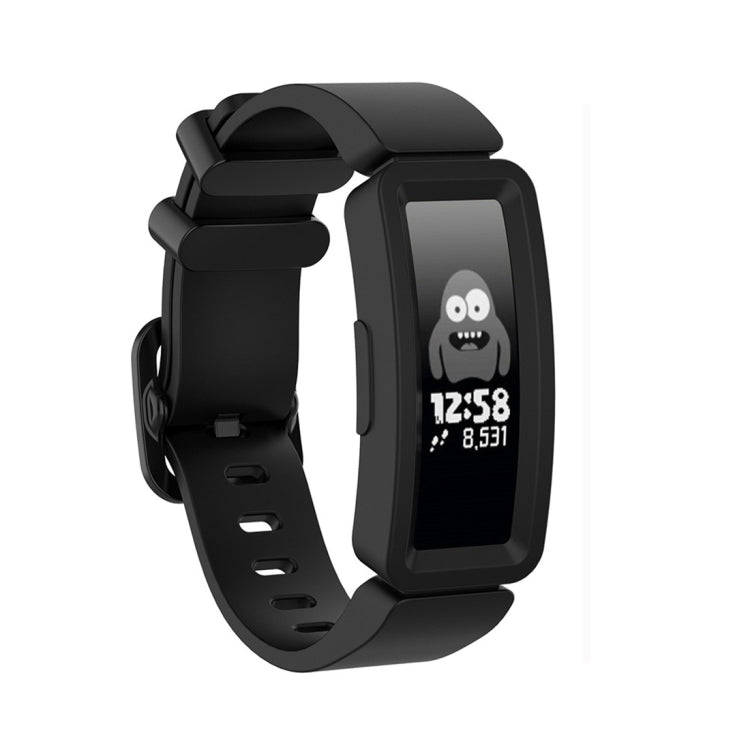 For Fitbit Inspire HR / Ace 2 Silicone Smart Watch  Watch Band(Black)