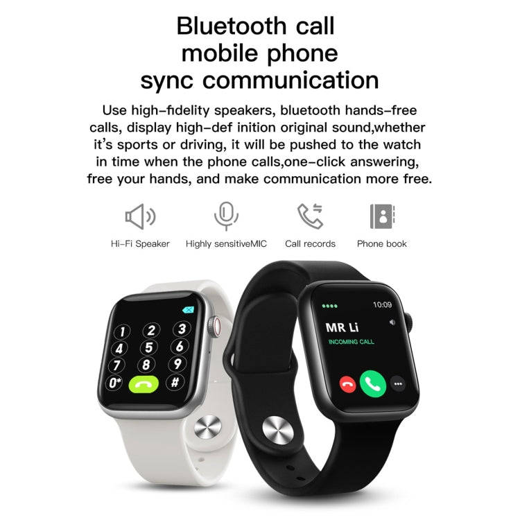 T500 1.44 inch TFT Touch Screen Smart Watch, Support Sleep Monitoring / Heart Rate Monitoring / B...