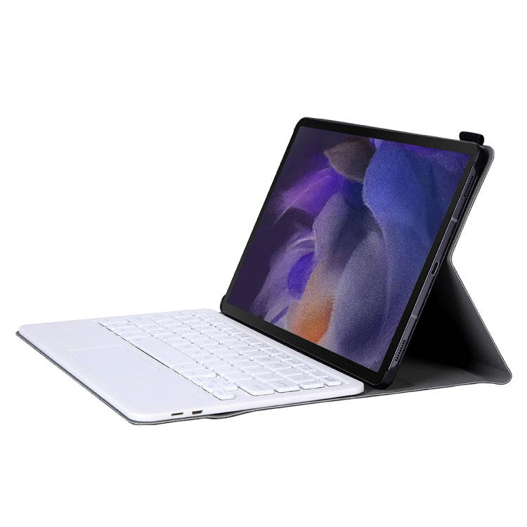 A08-A Ultra-thin Bluetooth Keyboard Leather Case with Touchpad For Samsung Galaxy Tab A8 2021 SM-...