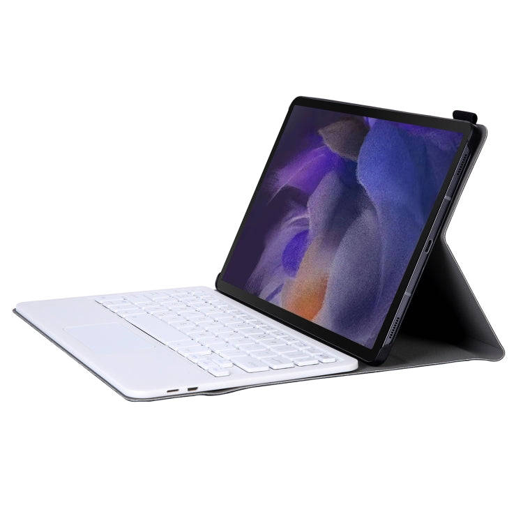 A08-A Ultra-thin Bluetooth Keyboard Leather Case with Touchpad For Samsung Galaxy Tab A8 2021 SM-...