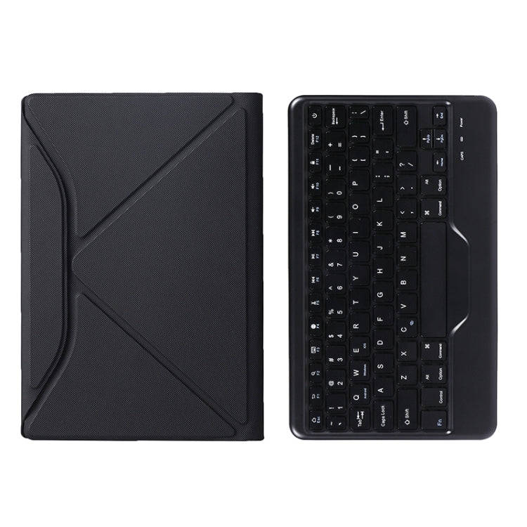 BA08 Diamond Texture Bluetooth Keyboard Leather Case with Triangle Back Support For Samsung Galax...