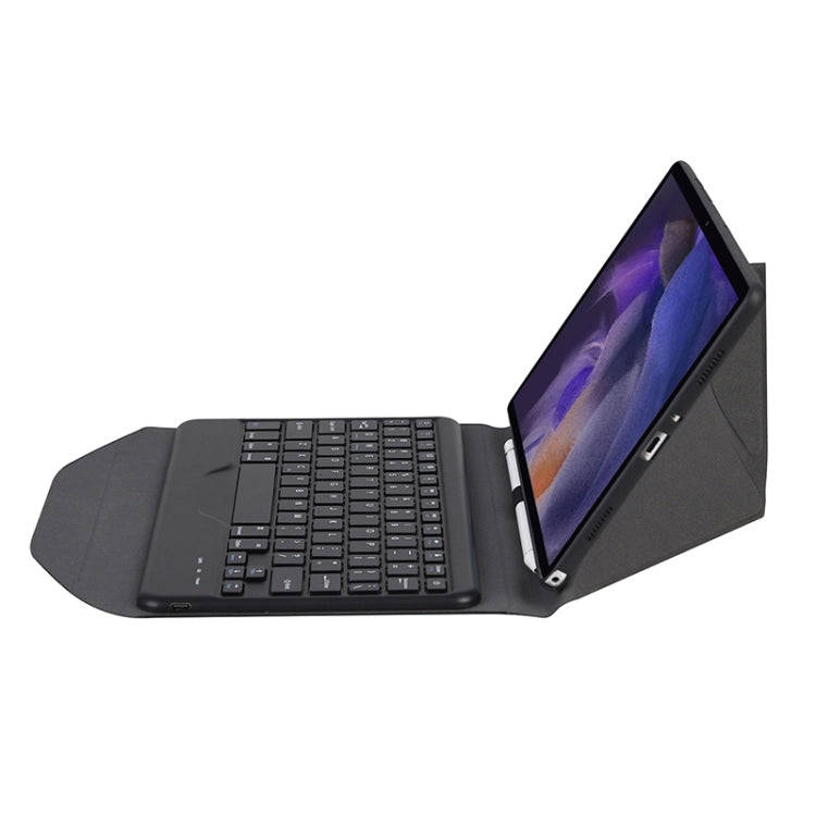 BA08 Diamond Texture Bluetooth Keyboard Leather Case with Triangle Back Support For Samsung Galax...