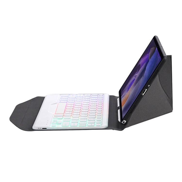 BA08S Backlight Diamond Texture Bluetooth Keyboard Leather Case with Triangle Back Support For Sa...