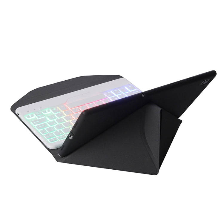 BA08S Backlight Diamond Texture Bluetooth Keyboard Leather Case with Triangle Back Support For Sa...