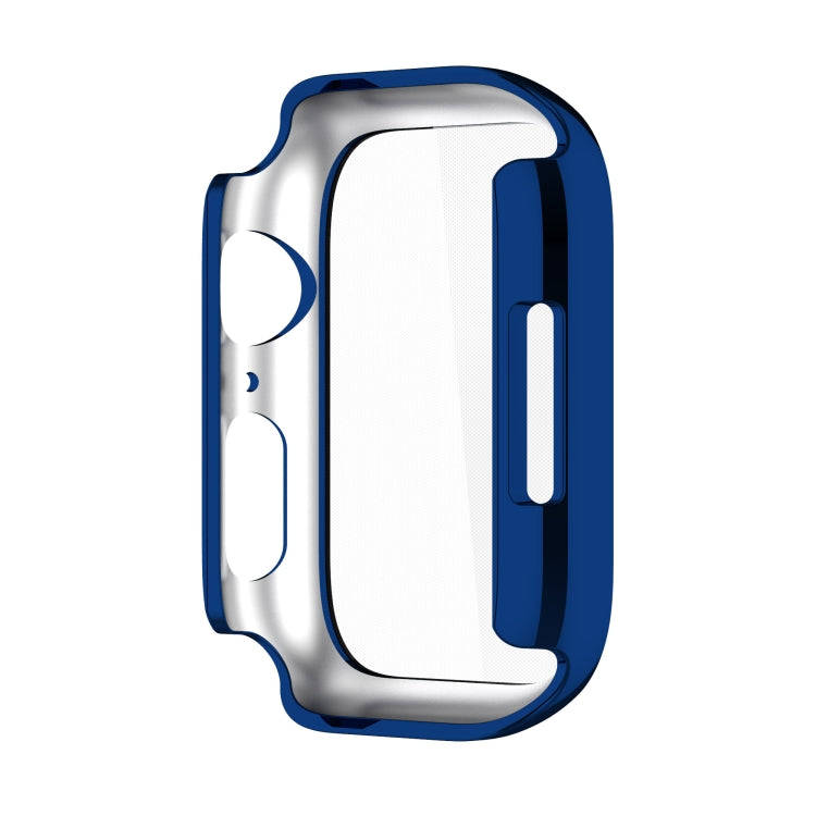 Electroplating Shockproof PC Protective Case with Tempered Glass Film For Apple Watch Series 9 / ...