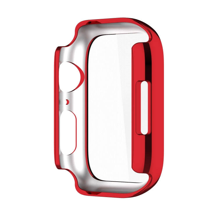 Electroplating Shockproof PC Protective Case with Tempered Glass Film For Apple Watch Series 9 / ...
