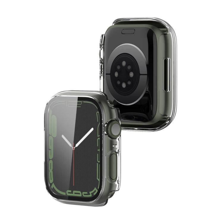 Electroplating Shockproof PC Protective Case with Tempered Glass Film For Apple Watch Series 9 / ...