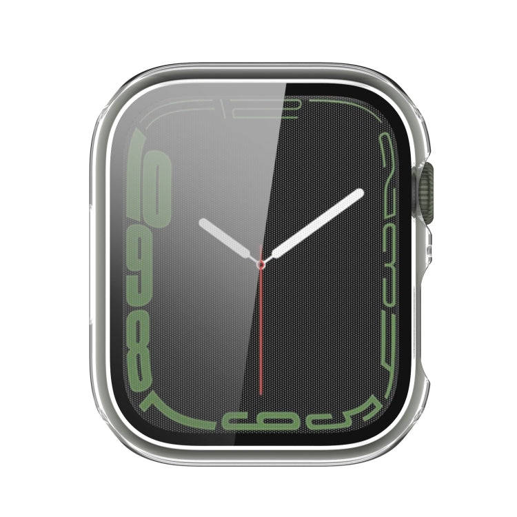 Electroplating Shockproof PC Protective Case with Tempered Glass Film For Apple Watch Series 9 / ...