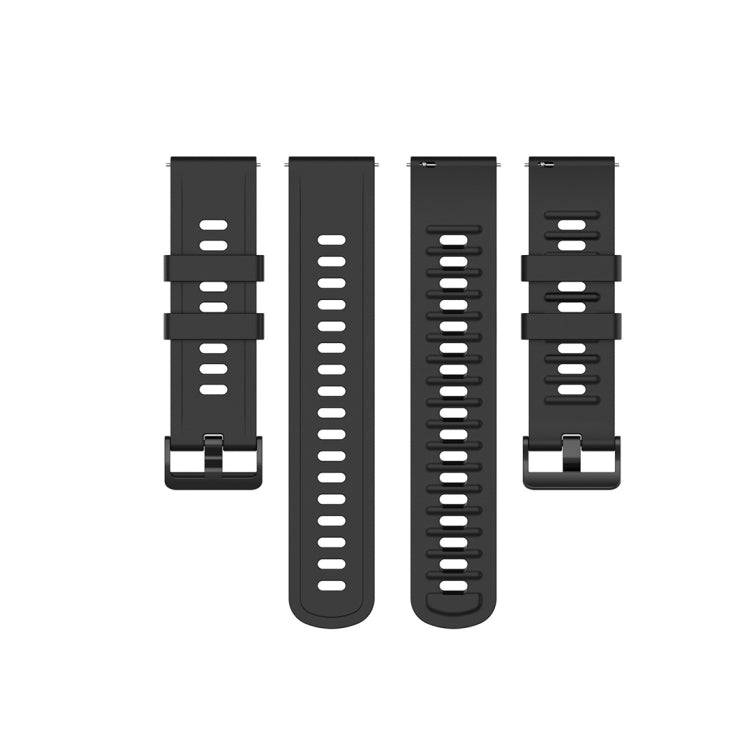 For Amazfit GTR Silicone Smart Watch Watch Band, Size:20mm(Black)