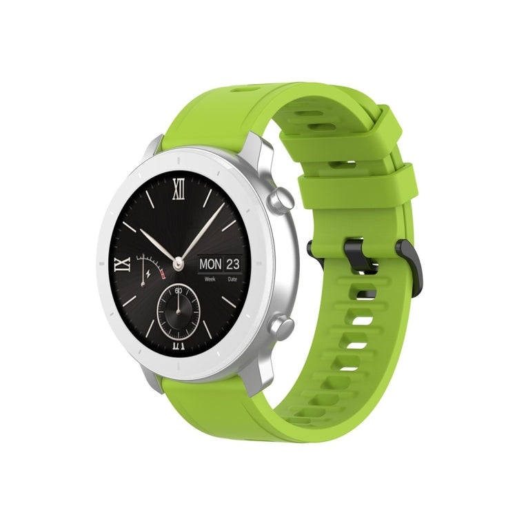 For Amazfit GTR Silicone Smart Watch Watch Band, Size:20mm(Green)