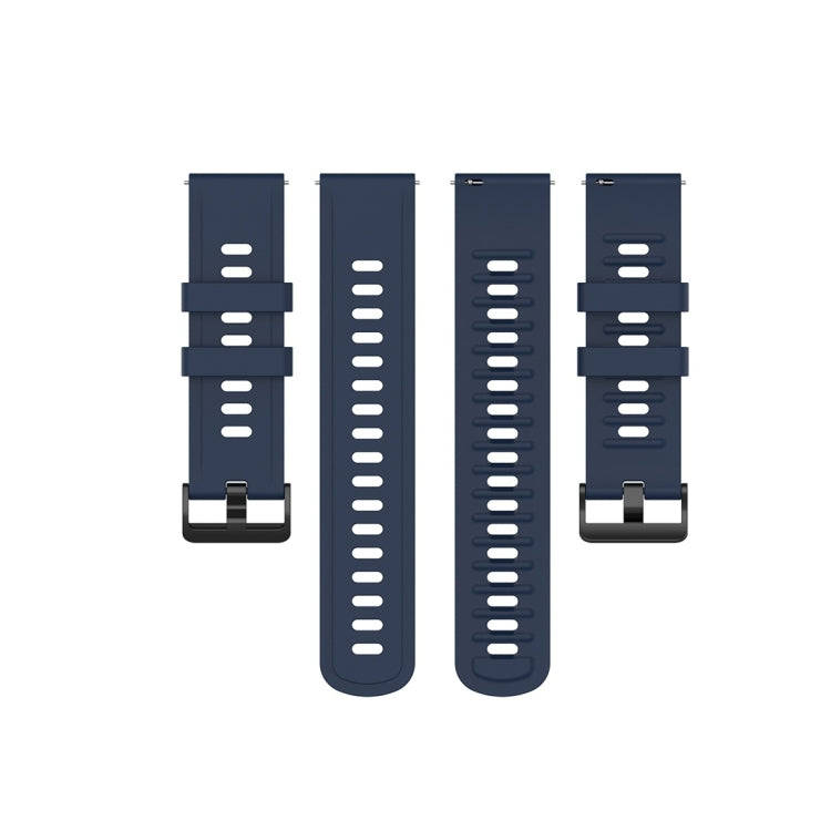 For Amazfit GTR Silicone Smart Watch Watch Band, Size:20mm(Dark Blue)