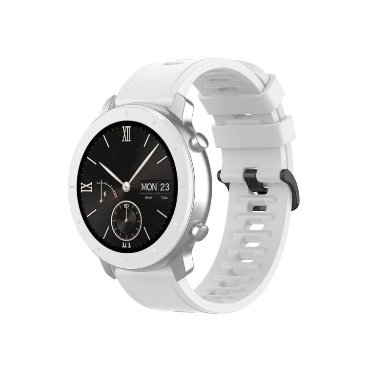 For Amazfit GTR Silicone Smart Watch Watch Band, Size:22mm(White)