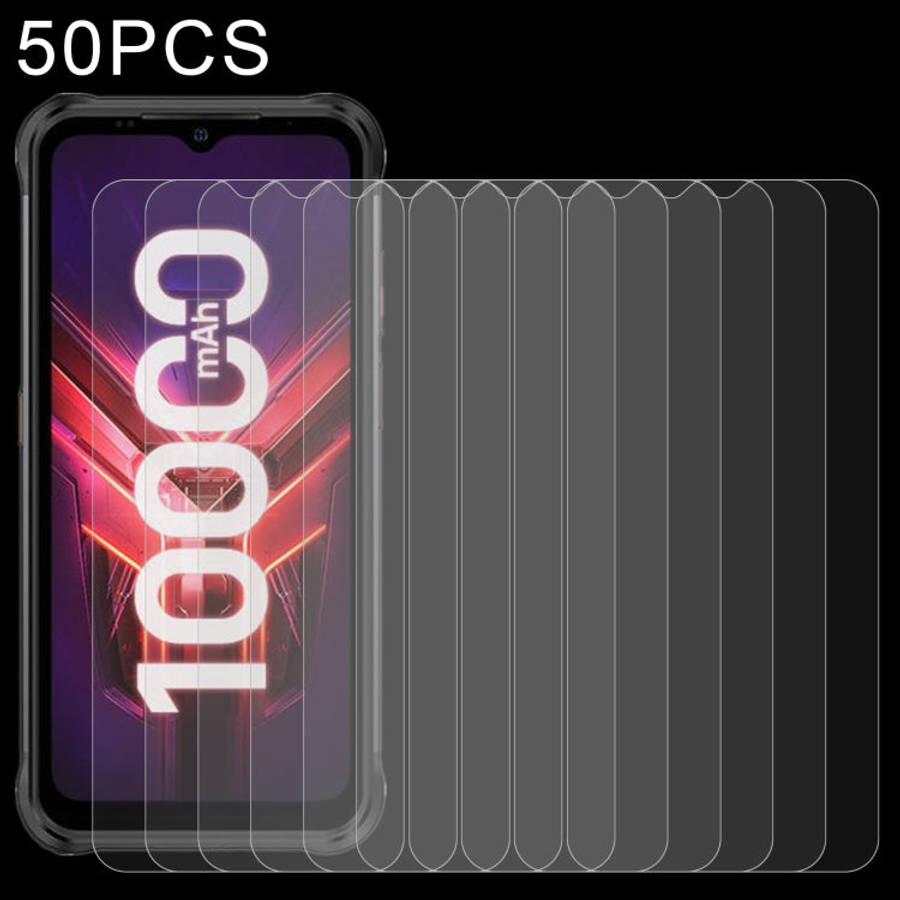 50 PCS 0.26mm 9H 2.5D Tempered Glass Film For Ulefone Power Armor 14 Pro