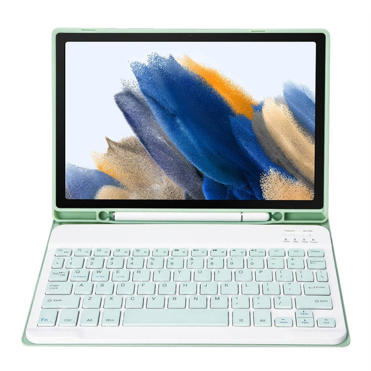 A08B Candy Color Bluetooth Keyboard Leather Case with Pen Slot For Samsung Galaxy Tab A8 10.5 202...