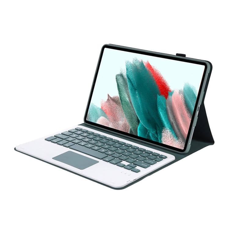 A08-A Candy Color Bluetooth Keyboard Leather Case with Touchpad For Samsung Galaxy Tab A8 2021 SM...