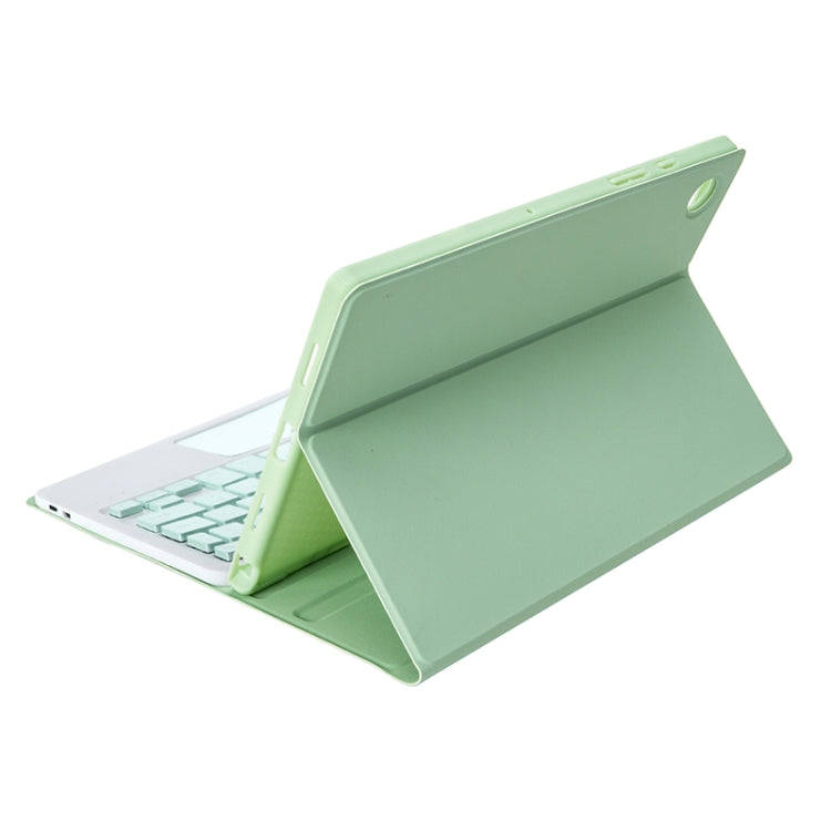 A08B-A Candy Color Bluetooth Keyboard Leather Case with Pen Slot & Touchpad For Samsung Galaxy Ta...