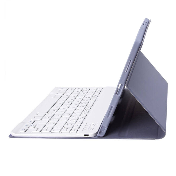 A08B-A Candy Color Bluetooth Keyboard Leather Case with Pen Slot & Touchpad For Samsung Galaxy Ta...