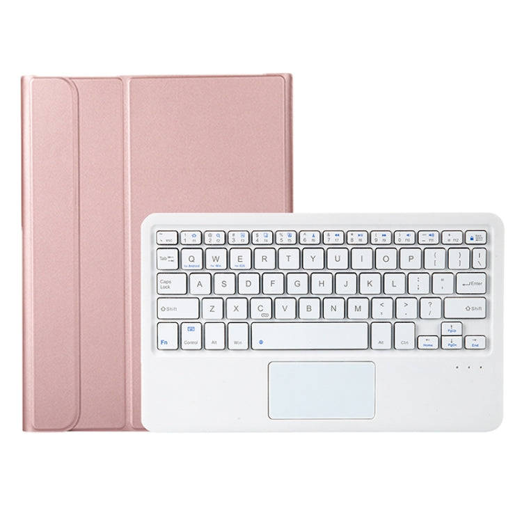 A08B-A Bluetooth Keyboard Leather Case with Pen Slot & Touchpad For Samsung Galaxy Tab A8 2021 SM...