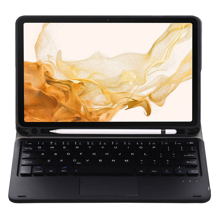 A700B-A Bluetooth Keyboard Leather Case with Pen Slot & Touchpad For Samsung Galaxy Tab S8 11 inc...