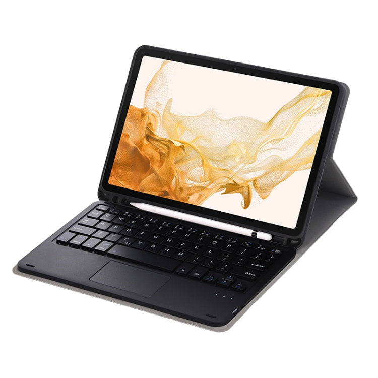 A700B-A Bluetooth Keyboard Leather Case with Pen Slot & Touchpad For Samsung Galaxy Tab S8 11 inc...