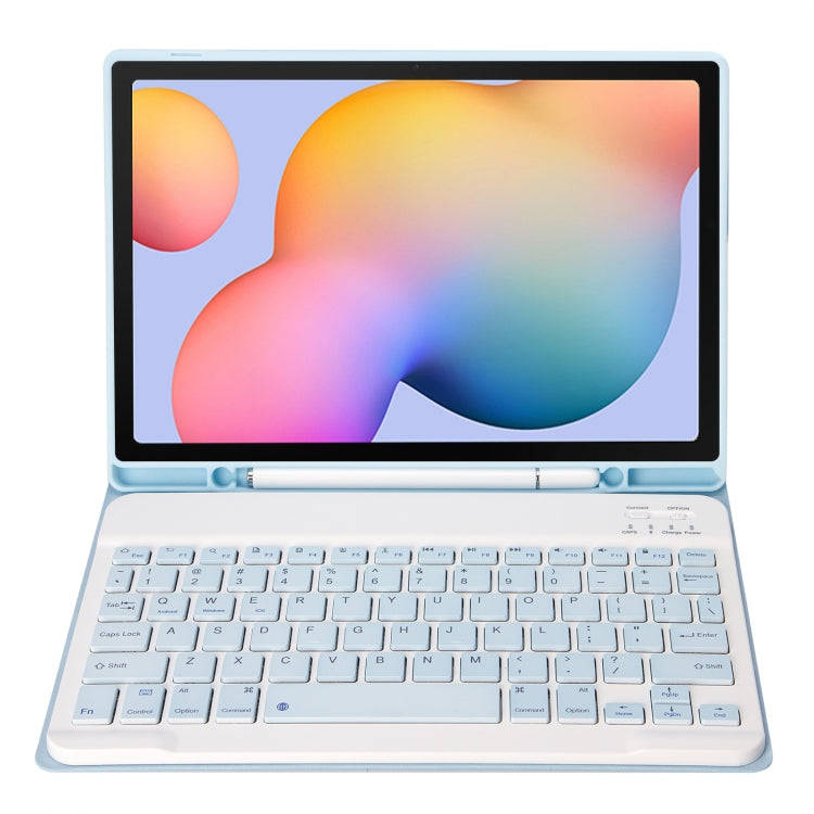 A610B Candy Color Bluetooth Keyboard Leather Case with Pen Slot For Samsung Galaxy Tab S6 Lite 10...