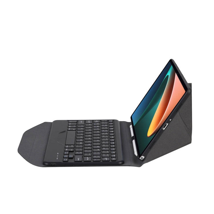 B0N5 Diamond Texture Bluetooth Keyboard Leather Case with Triangle Back Support For Xiaomi Pad 5 ...
