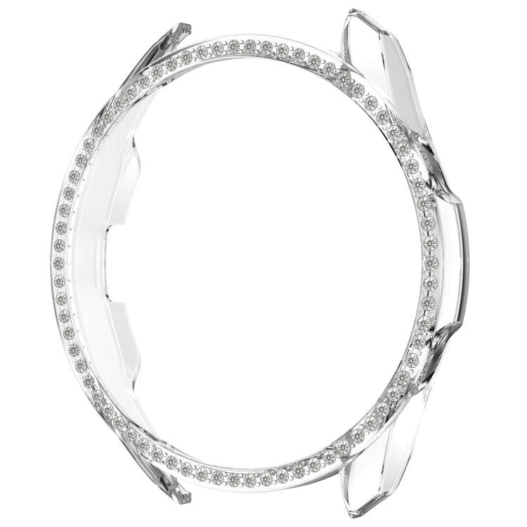 For Samsung Galaxy Watch 3 41mm Single Row Diamond PC Watch Case(Transparent)