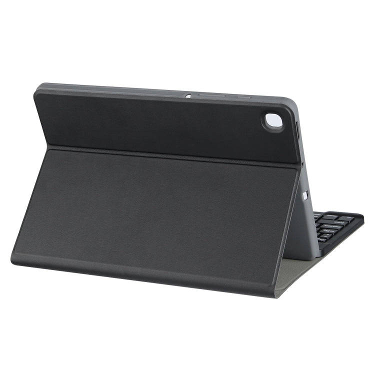 Square Cap Bluetooth Keyboard Leather Case with Pen Slot for Samsung Galaxy Tab S6 Lite(Dark Green)
