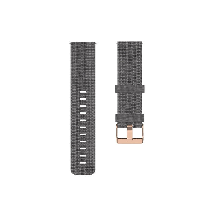 For Garmin Vivoactive 3 Nylon Watch Band(Dark Gray)
