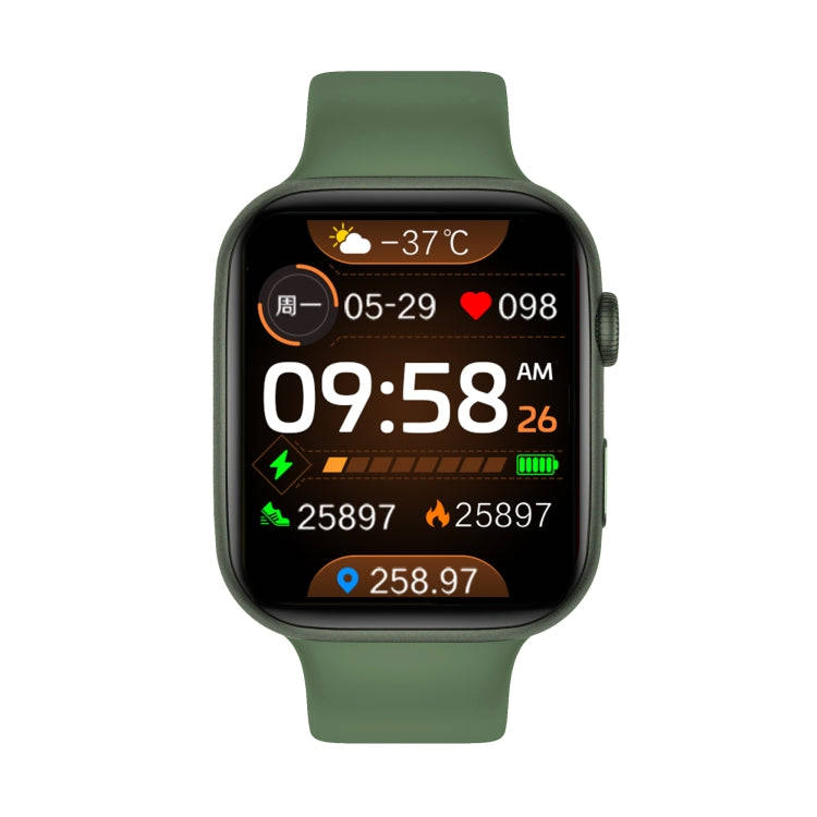 i7 pro+ 1.75 inch TFT Screen Smart Watch, Support Blood Pressure Monitoring/Sleep Monitoring(Green)