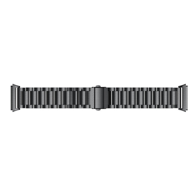 For FITBIT Ionic Stainless Steel Watch Band(Black)