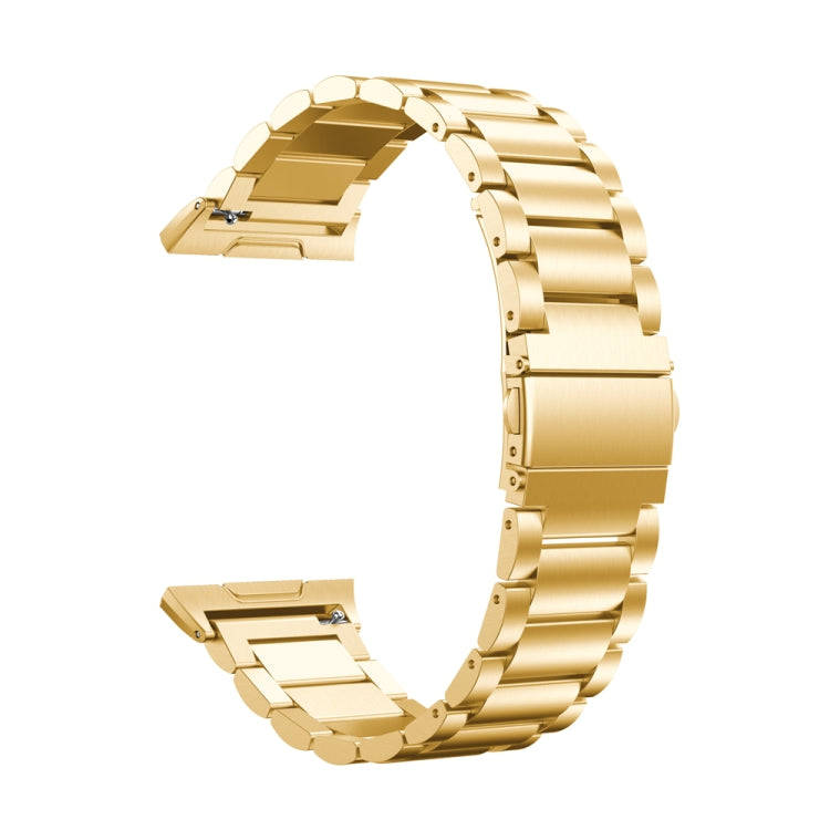 For FITBIT Ionic Stainless Steel Watch Band(Golden)