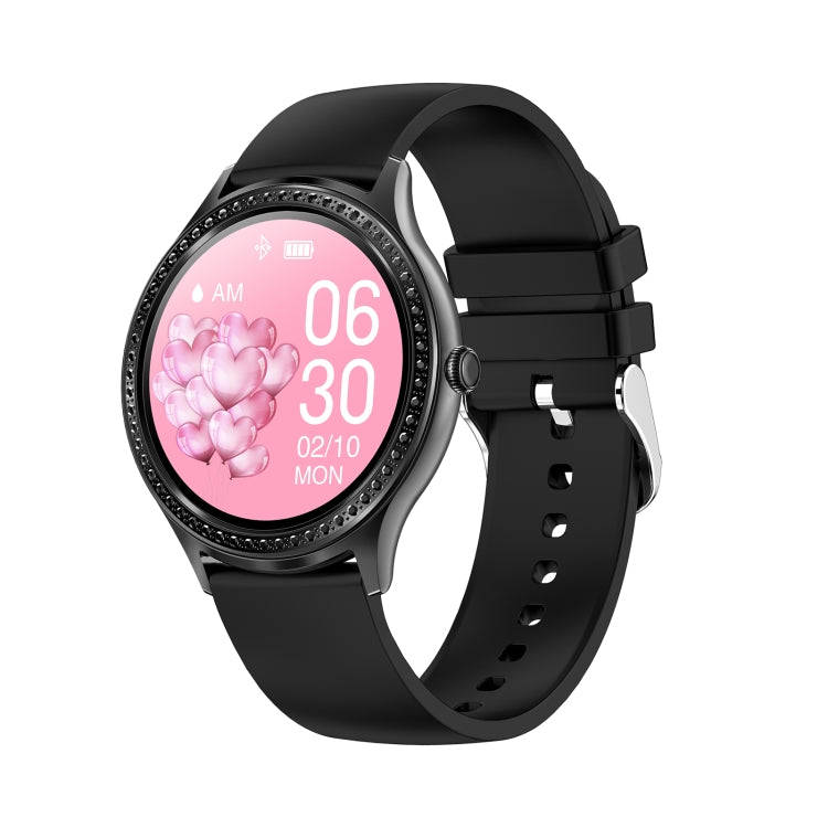AK35 1.32 inch IPS Color Screen Smart Watch, Support Sleep Monitoring/Blood Oxygen Monitoring(Bla...