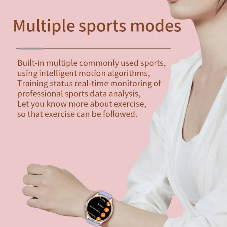 AK35 1.32 inch IPS Color Screen Smart Watch, Support Sleep Monitoring/Blood Oxygen Monitoring(Gol...