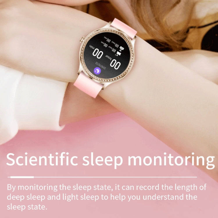 AK35 1.32 inch IPS Color Screen Smart Watch, Support Sleep Monitoring/Blood Oxygen Monitoring(Gol...