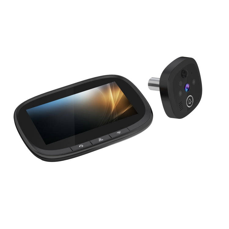 W2 4.3 inch Graffiti Color Screen WiFi Smart Wireless Video Doorbell(Black)
