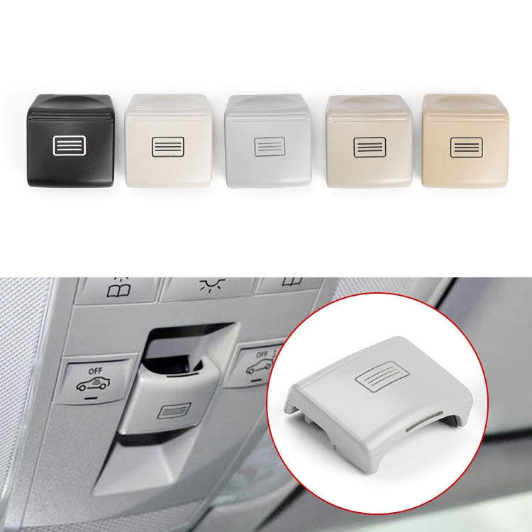 Car Sunroof Window Switch Button for Mercedes-Benz W204 / W212, Left Driving(Mercerized Beige)