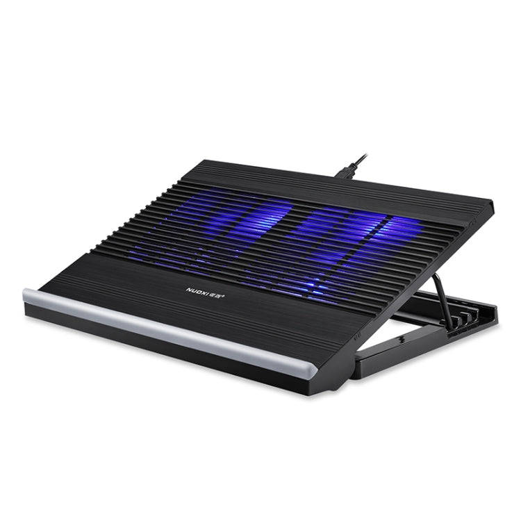 T10 Aluminum Alloy Multi Gear Adjustable Laptop Radiator(Black)