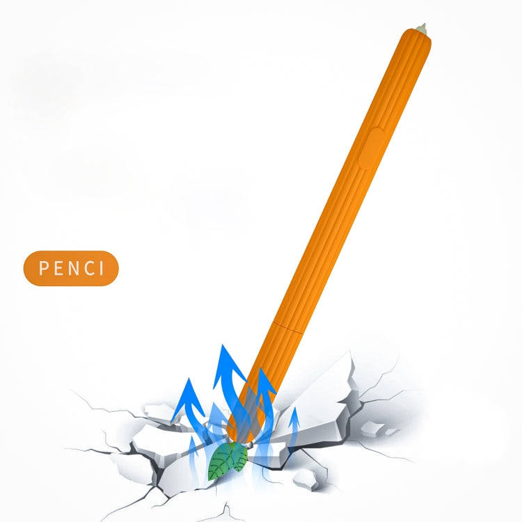 Fruit and Vegetable Shape Stylus Silicone Protective Case For Samsung Galaxy Tab S6(Peach)