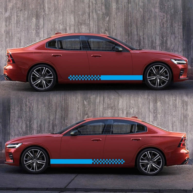 2 PCS/Set D-282 Waistline Pattern Car Modified Decorative Sticker(Blue)
