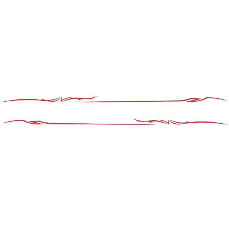 2 PCS/Set D-933 Lightning Pattern Car Modified Decorative Sticker(Red)