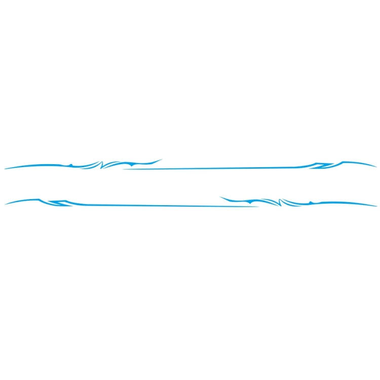 2 PCS/Set D-933 Lightning Pattern Car Modified Decorative Sticker(Blue)