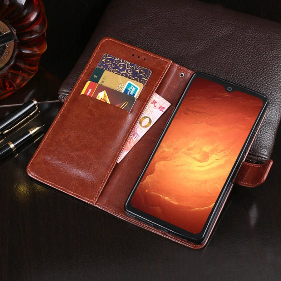 For Blackview BV9800 Pro idewei Crazy Horse Texture Horizontal Flip Leather Case with Holder & Ca...