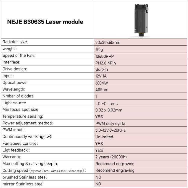 NEJE MASTER 3 Laser Engraver with B30635 Laser Module