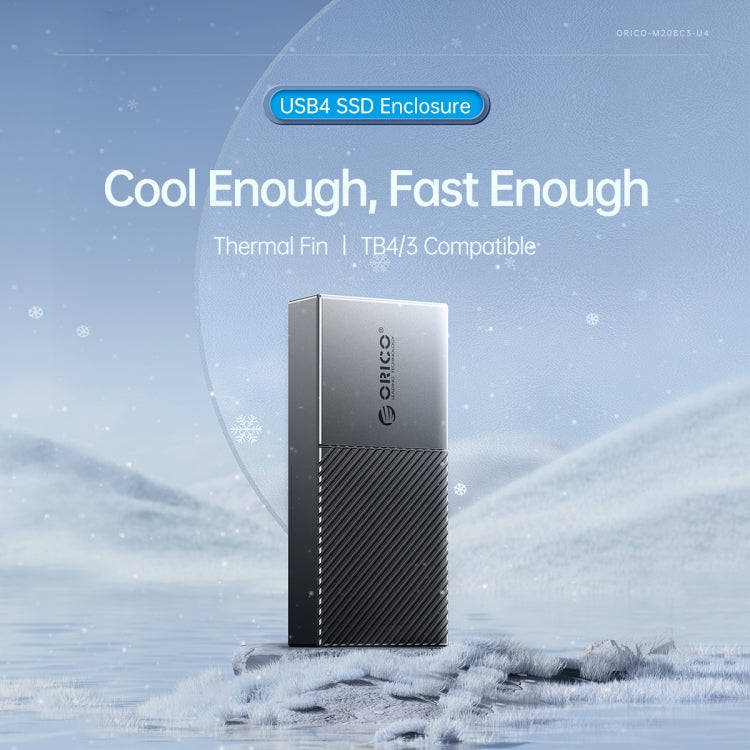 ORICO FV09C3-G2-RG 10Gbps USB3.2 Gen2 Type-C M.2 NVMe/NGFF(SATA) Dual Protocol SSD Enclosure(Gold)
