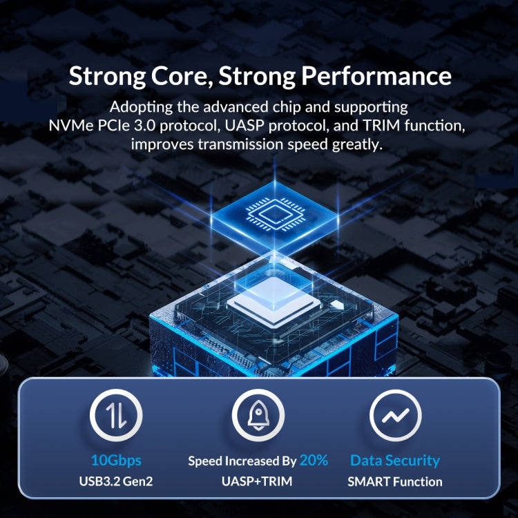 ORICO FV15C3-G2-SV 10Gbps USB3.2 Gen2 Type-C M.2 NVMe/NGFF(SATA) Dual Protocol SSD Enclosure(Silver)