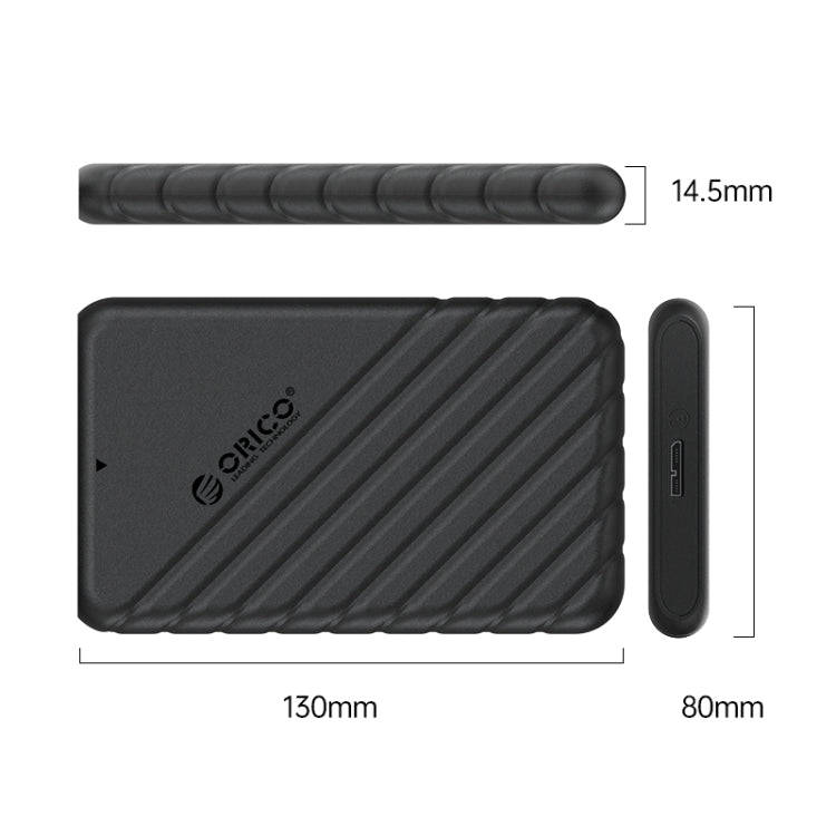 ORICO 25PW1-U3 Micro-B to USB 2.5 inch External Storage Hard Drive Case(Black)